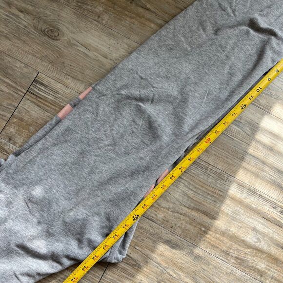 Victoria's Secret Sweatpants Small Gray Pink Wide Leg Y2K Athleisure Loungewear - Picture 5 of 7